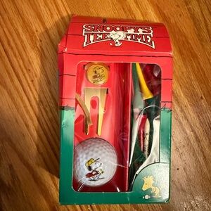 Vintage Peanuts Snoopy Tee Time Set